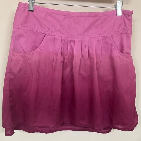 ATHLETA 6 Bubble Hem Mini Skirt Tie Dye Pink/Purple - Picture 1 of 9